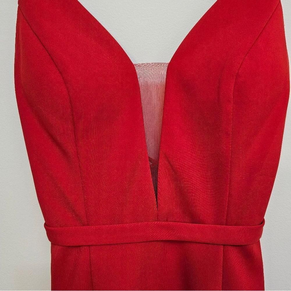 Alyce Paris size 2‎ red open back dress - Picture 6 of 6